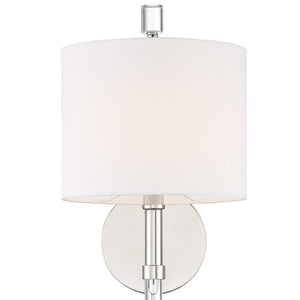 Rachel 1 Light Polished Nickel Wall Sconce