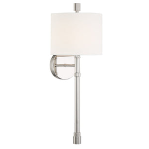 Rachel 1 Light Polished Nickel Wall Sconce