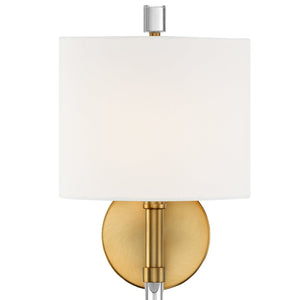 Rachel 1 Light Vibrant Gold Wall Sconce