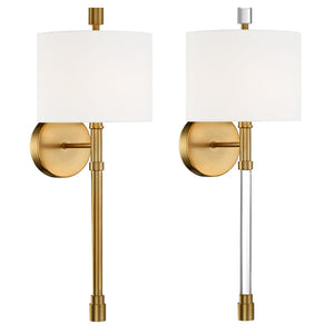 Rachel 1 Light Vibrant Gold Wall Sconce