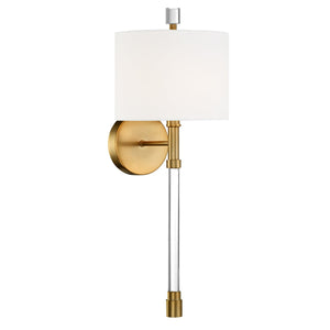 Rachel 1 Light Vibrant Gold Wall Sconce