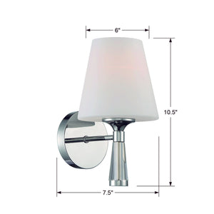 Ramsey 1 Light Polished Nickel Wall Mount