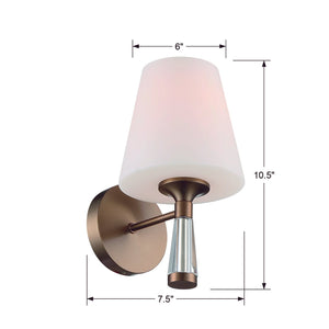 Ramsey 1 Light Vibrant Gold Wall Mount