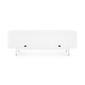 4-Door Cabinet, White Lacquer | Raymond Collection | Villa & House