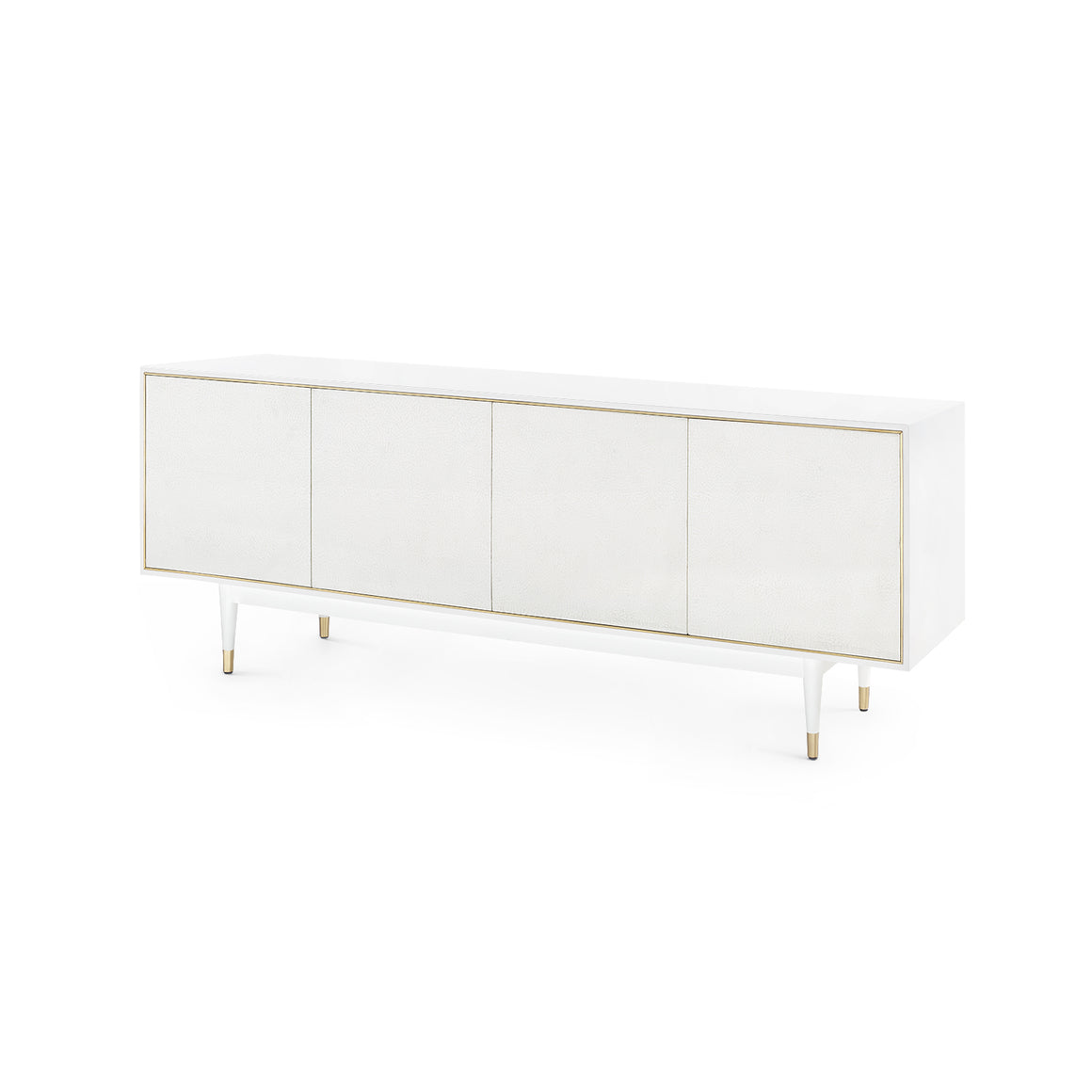 4-Door Cabinet, White Lacquer | Raymond Collection | Villa & House