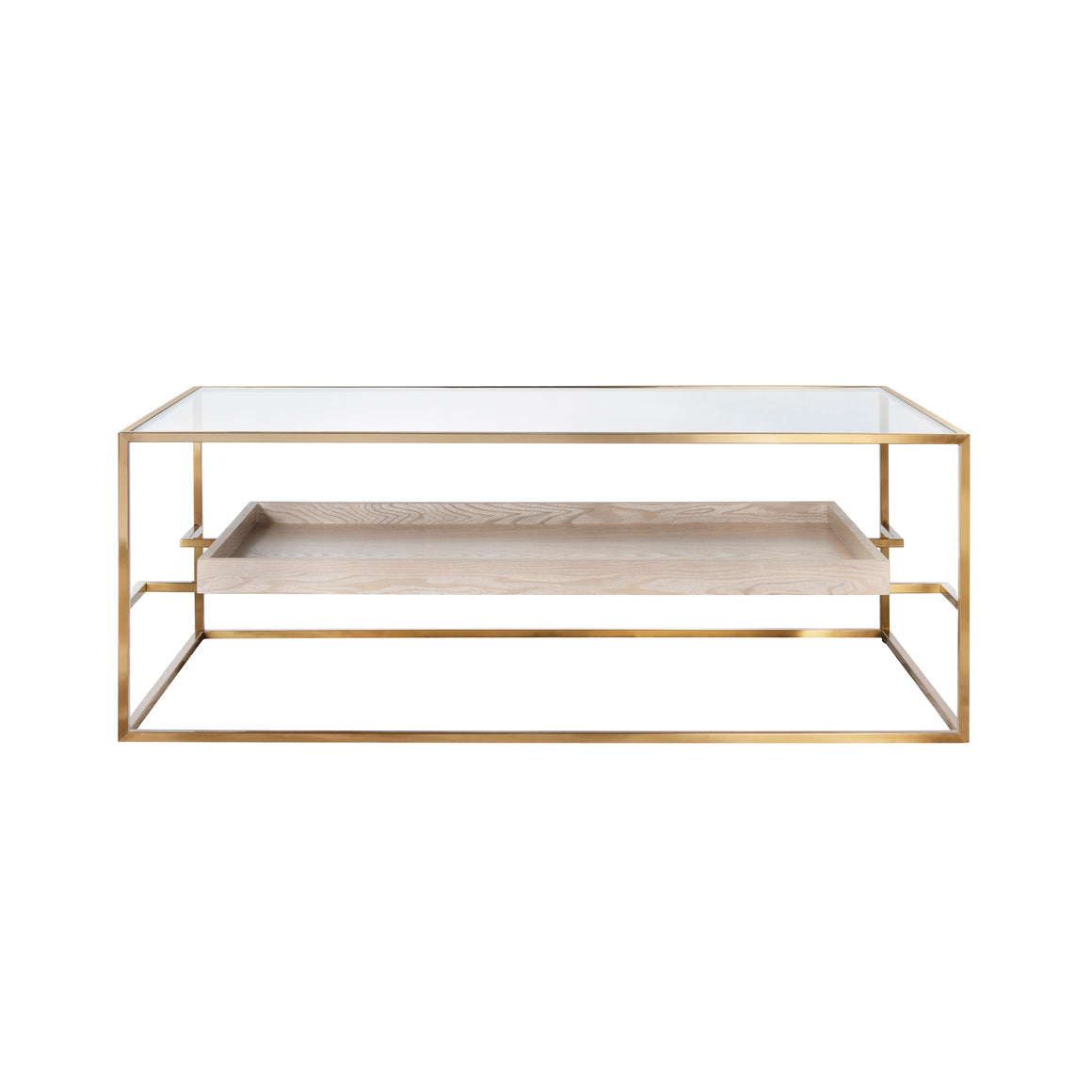 Reagan Coffee Table with Cerused Oak Shelf