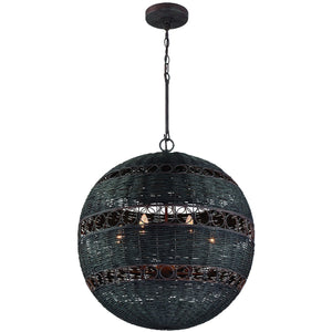 Remy 6 Light Forged Bronze Chandelier
