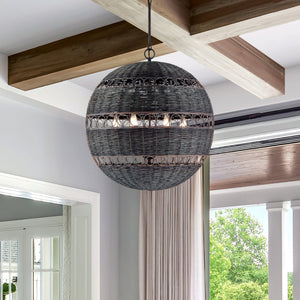 Remy 6 Light Forged Bronze Chandelier