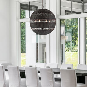 Remy 6 Light Forged Bronze Chandelier