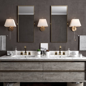 Renee 1 Light Aged Brass Wall Mount