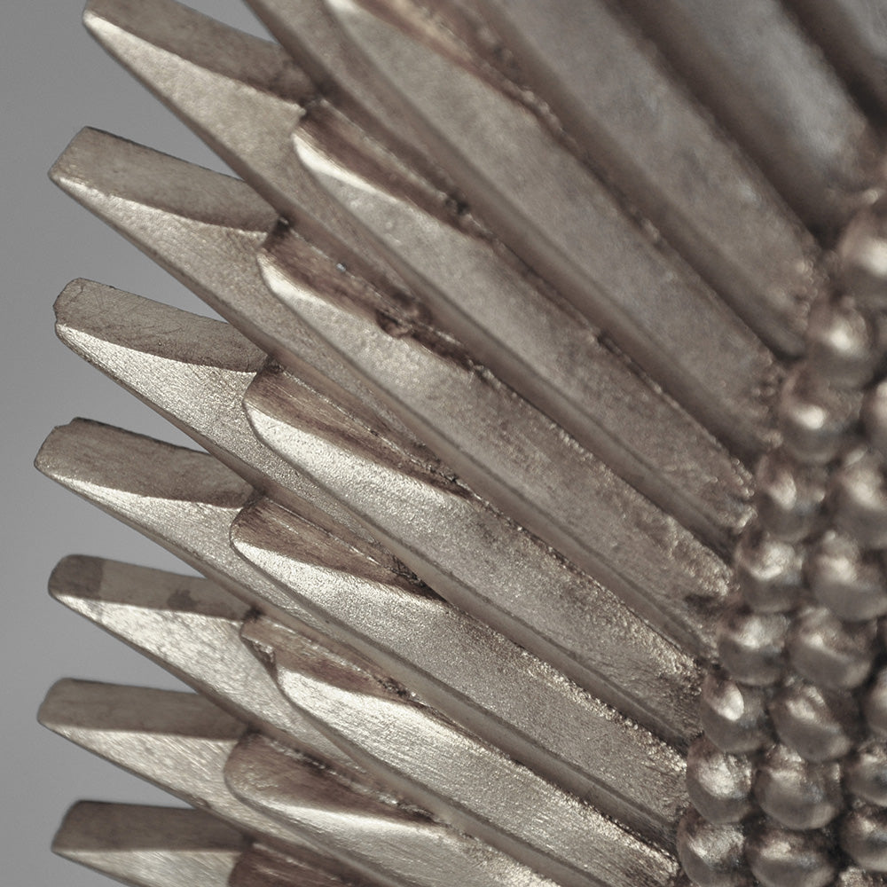 Worlds Away Rita Oval Starburst Mirror – Silver Leaf