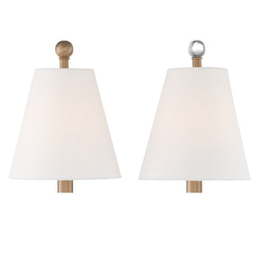 Riverdale 2 Light Aged Brass Wall Mount