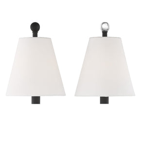 Riverdale 2 Light Black Forged Wall Mount