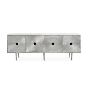 German Silver 4-Drawer and 2-Door Cabinet | Randers Collection | Villa & House