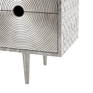 German Silver 4-Drawer and 2-Door Cabinet | Randers Collection | Villa & House