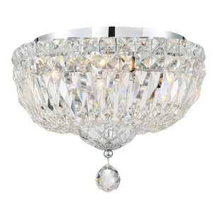 Roslyn 3 Light Polished Chrome Ceiling Mount