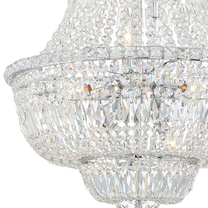 Roslyn 9 Light Polished Chrome Chandelier