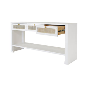 Rosalind Console in White Lacquer