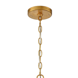 Roxy 6 Light Antique Gold Chandelier