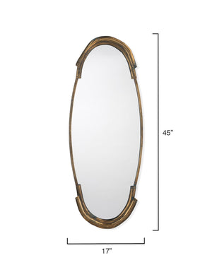 Margaux Mirror in Antique Brass