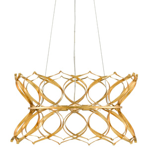 Clelia Chandelier - Contemporary Gold Leaf