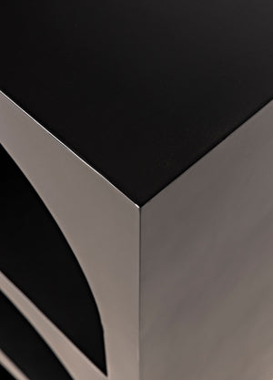 Aqueduct Bookcase, A, Black Metal