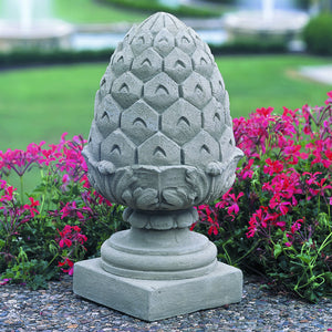 Classic Pineapple Finial Sculpture - Verde Patina