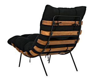 Hanzo Chair with Metal Legs, Teak