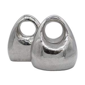 Worlds Away Scott Bookends Set - Antique Nickel