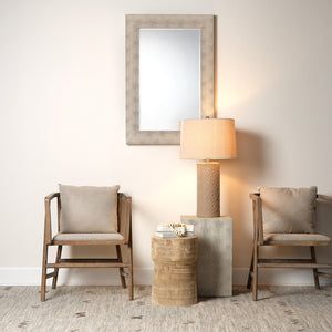 Structure Rectangle Mirror, Grey