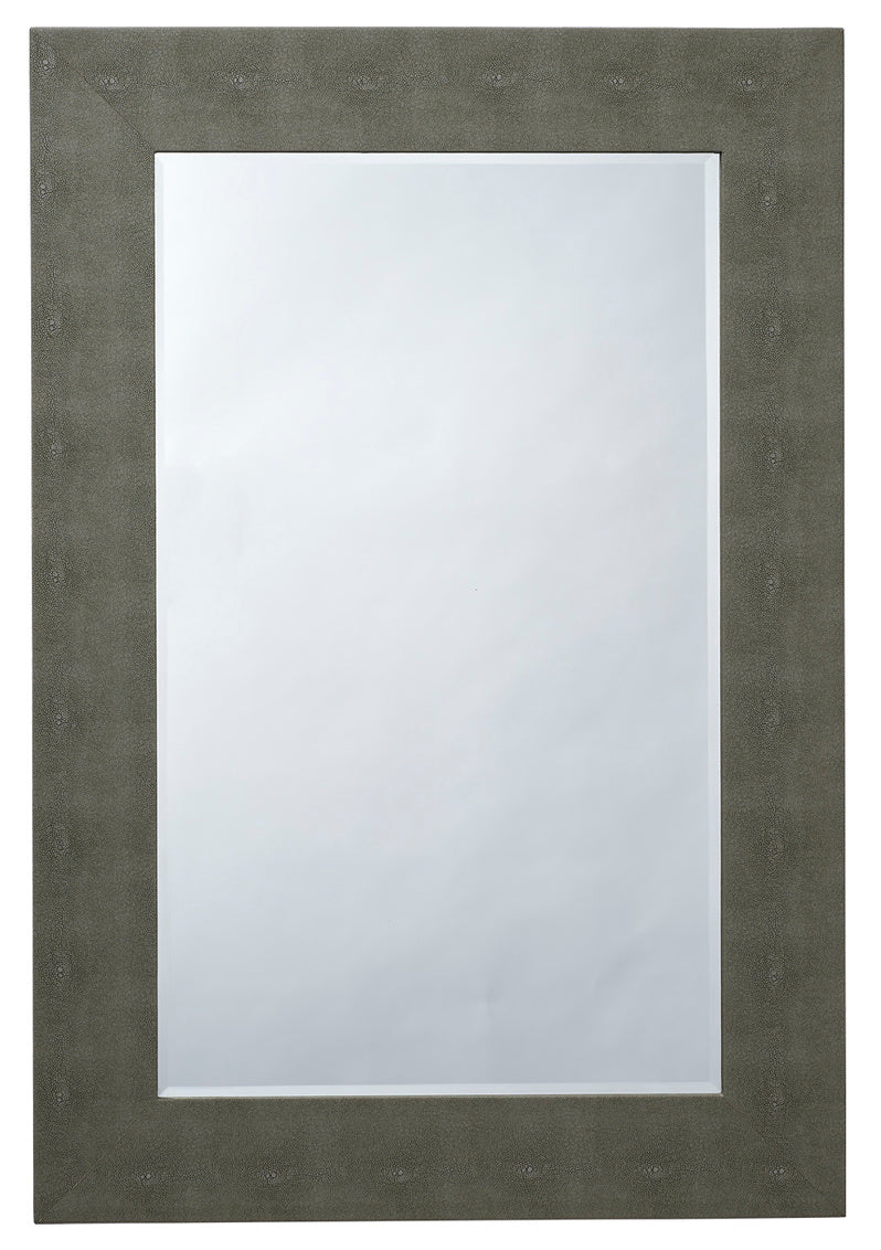 Structure Rectangle Mirror, Grey