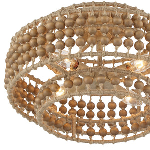 Silas 3 Light Burnished Silver Ceiling Mount