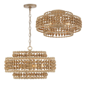 Silas 3 Light Burnished Silver Ceiling Mount
