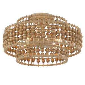 Silas 3 Light Burnished Silver Ceiling Mount