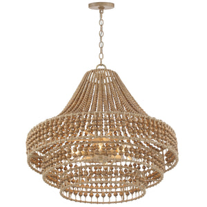 Silas 6 Light Burnished Silver Chandelier