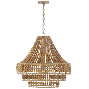 Silas 6 Light Burnished Silver Chandelier