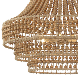 Silas 6 Light Burnished Silver Chandelier