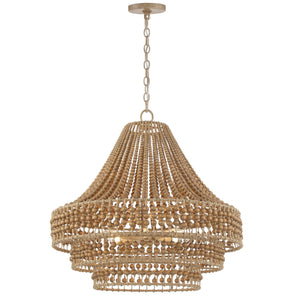 Silas 6 Light Burnished Silver Chandelier