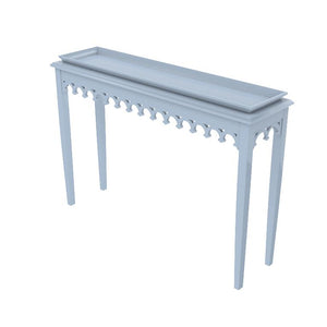 Newport Skinny Lacquer Console – Light Blue (Additional Colors Available)