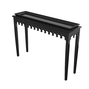 Newport Skinny Lacquer Console – Black (Additional Colors Available)