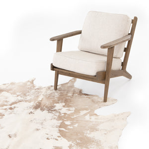 Harland Modern Cowhide Rug -  Warm Brown
