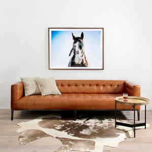 Harland Modern Cowhide Rug -  Warm Brown
