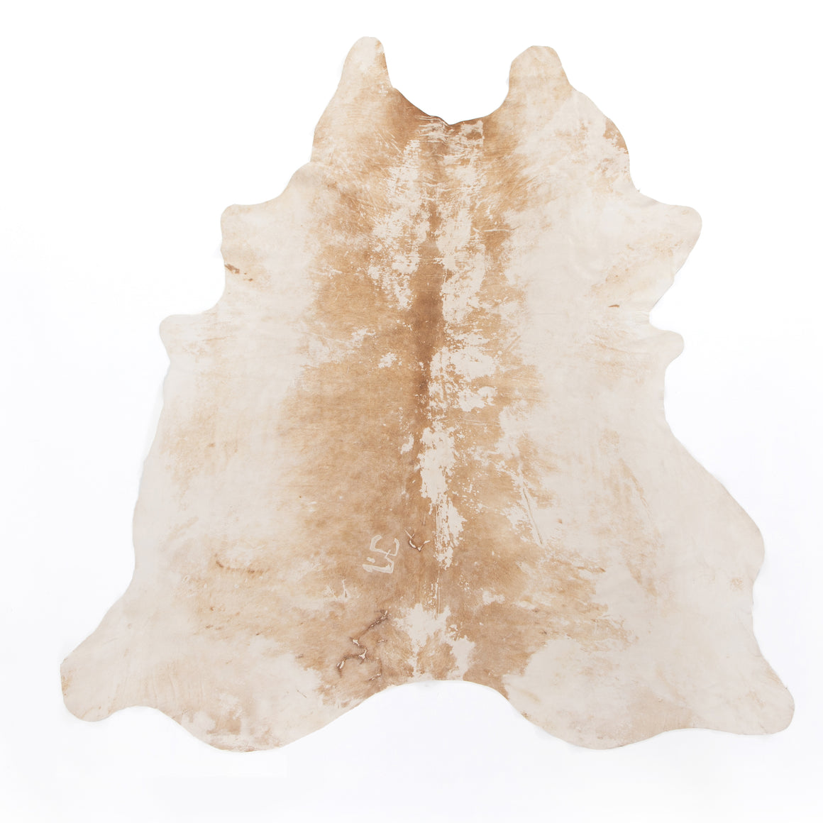 Harland Modern Cowhide Rug - Natural Tan & Ivory
