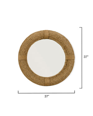 Seaside Charm Circular Rope Accent Mirror