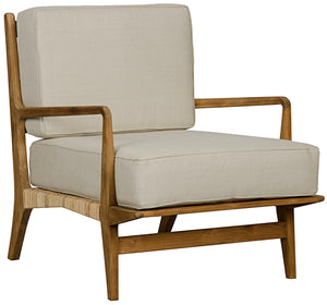 Noir Allister Chair - Teak and Rattan