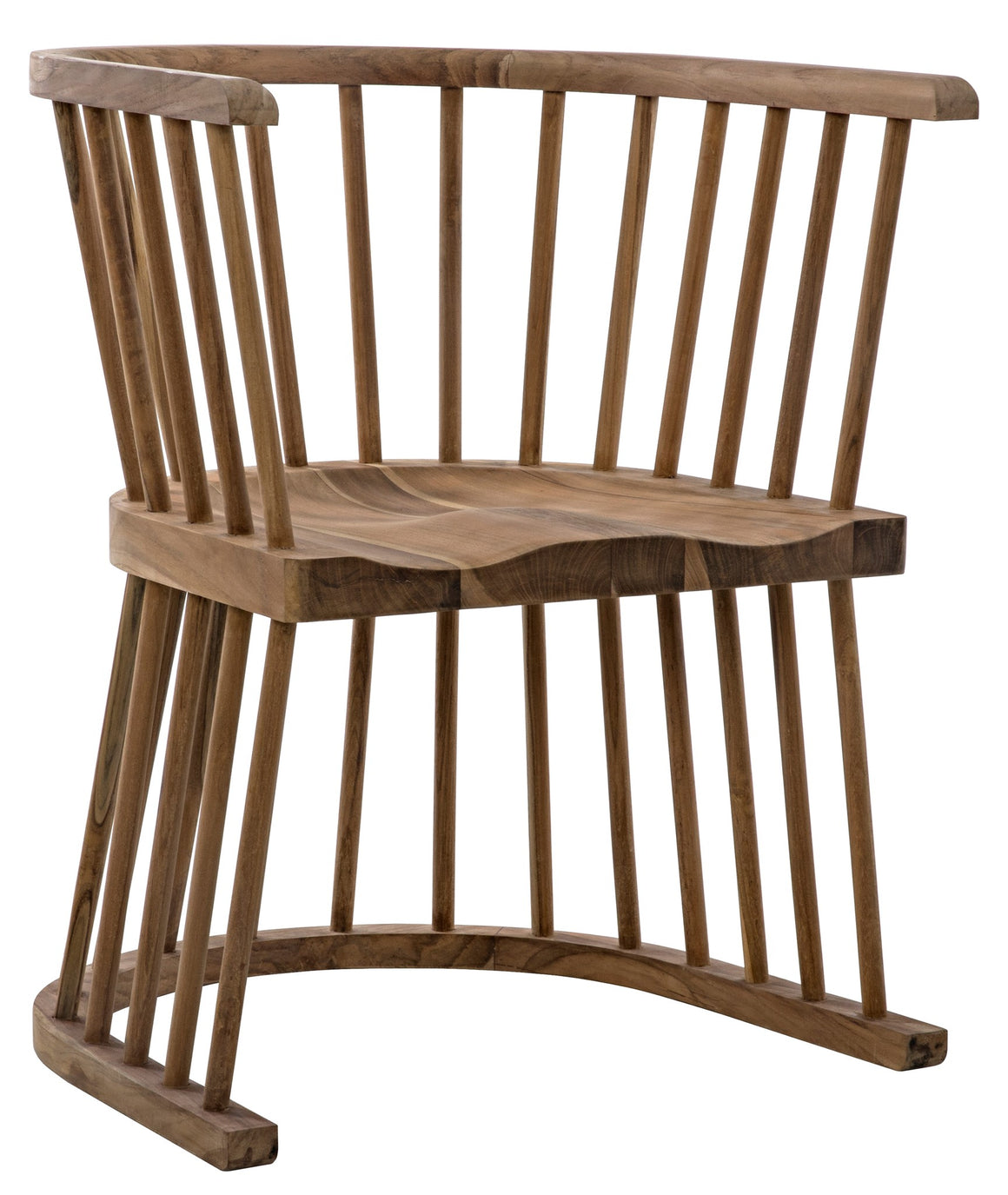 Noir Bolah Slatted Dining Chair - Teak