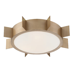 Solas 3 Light Vibrant Gold Ceiling Mount