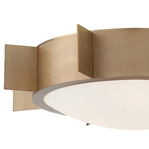 Solas 3 Light Vibrant Gold Ceiling Mount