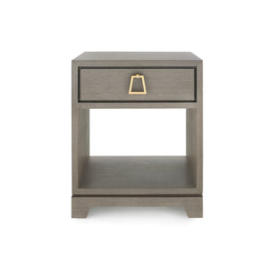 1-Drawer Side Table in Taupe Gray | Stanford Collection | Villa & House
