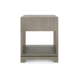 1-Drawer Side Table in Taupe Gray | Stanford Collection | Villa & House